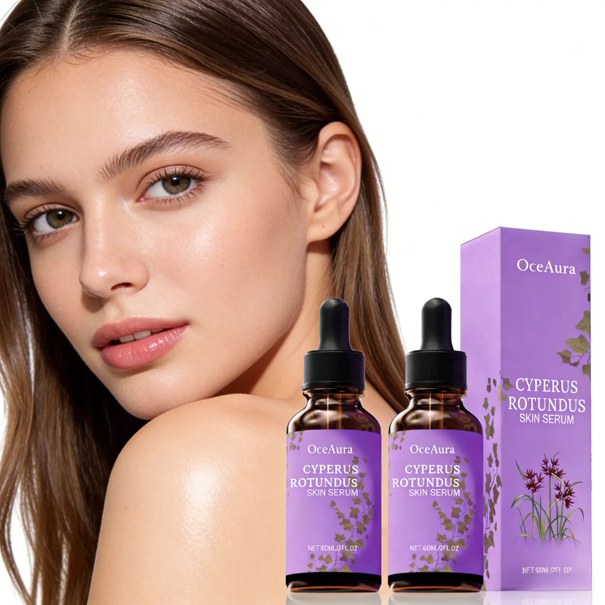 Glycerin-Based Gentle Hair Removal Serum (60ml) - At-Home Hair Depilatories, Soothing Non-Irritating Bath & Body Care for All Skin Types, Cleans to Smooth Skin, Prevents Dark Spots, Full-Body Daily Use