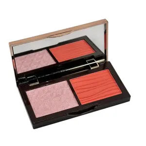 Blush Highlighter Duo Cosmetic, Lightweight Radiant Makeup, Versatile for Any Occasion (0063-H05)