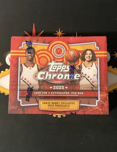 2025 Topps Chrome McDonald's All American Basketball Hobby Box (3 Autograghs, CHASE LEBRON AUTOS)