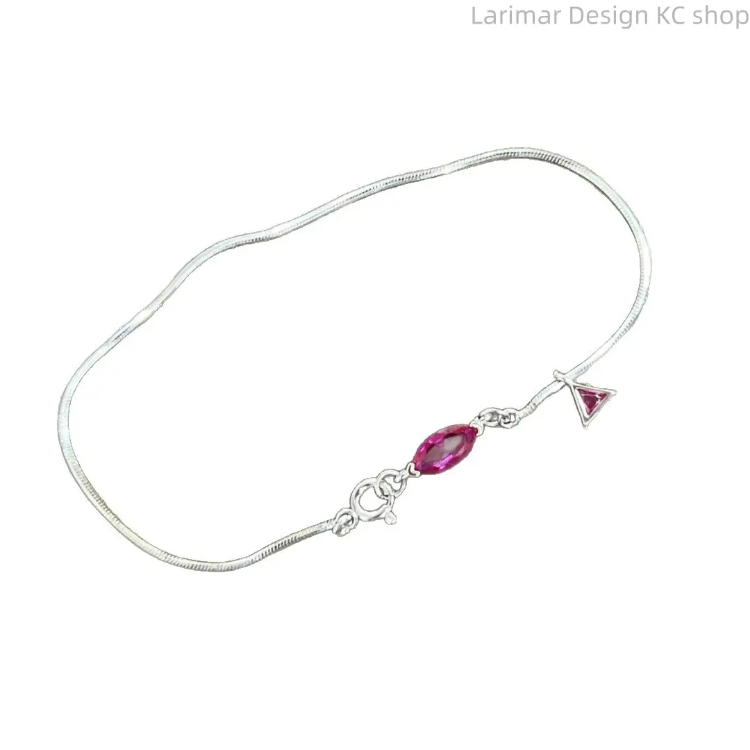 Italian Style Marquise Zircon Snake Bone Bracelet for Women, Octagonal Chain Light Luxury Niche Delicate Wrist Jewelry Gift