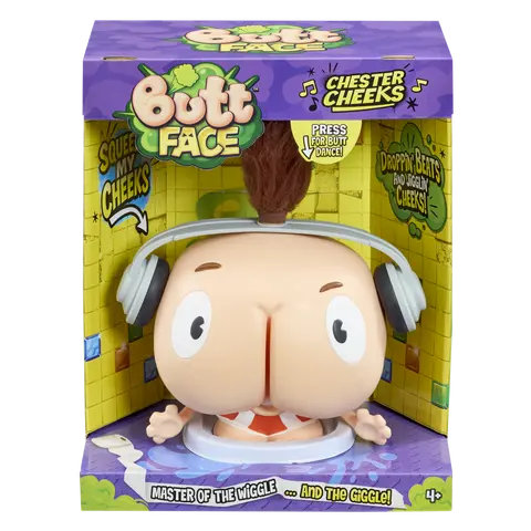 Butt Face: Chester Cheeks | Hilarious Farting Sound Effects + Jiggle Wiggle Dancing | Great Gag Gift for Kids & Adults!