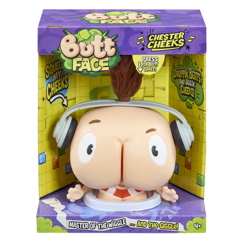 Butt Face: Chester Cheeks | Hilarious Farting Sound Effects + Jiggle Wiggle Dancing | Great Gag Gift for Kids & Adults!