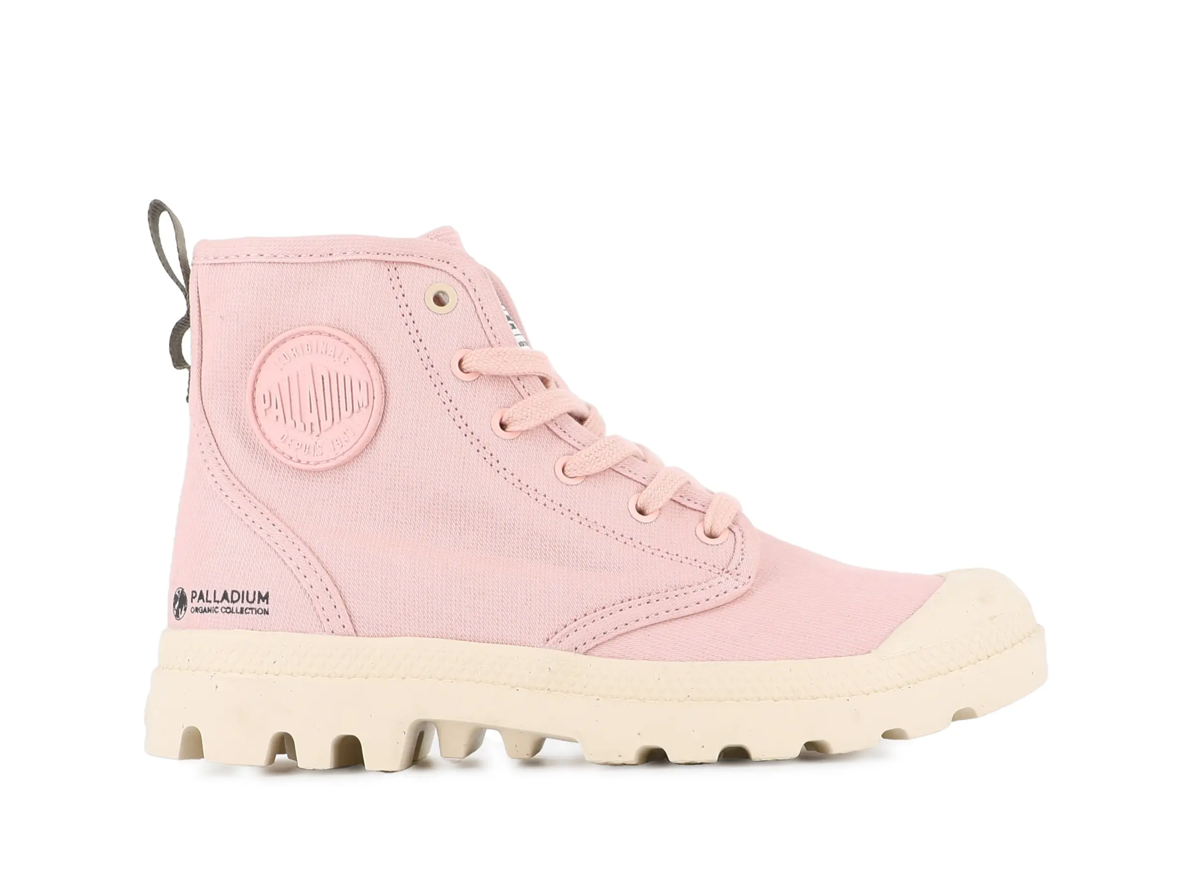 Pampa Hi Zip Organic - Nature Pink, Canvas Boot for Men