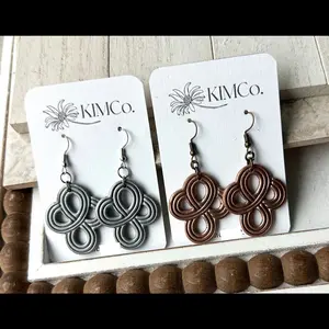 Polymer Clay Cross Earrings