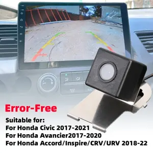 Error Free Car Rear View Backup Camera | Compatible with for HONDA Civic, CR-V, Accord, UR-V (2017-2022 Models) | Flush Mount, Mobile Monitoring, 480p Video Resolution, Easy Installation