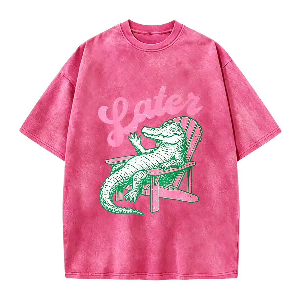 Alligator Later Gator Teacher Kids Summer Last Day Of School T-Shirt - Funny Graphic Tees Perfect Gift Idea for Birthday Holiday or Casual Attire