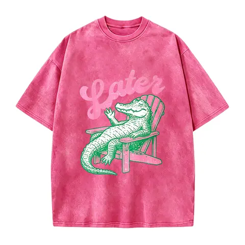 Alligator Later Gator Teacher Kids Summer Last Day Of School T-Shirt - Funny Graphic Tees Perfect Gift Idea for Birthday Holiday or Casual Attire