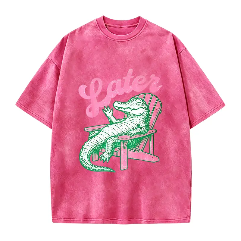 Alligator Later Gator Teacher Kids Summer Last Day Of School T-Shirt - Funny Graphic Tees Perfect Gift Idea for Birthday Holiday or Casual Attire