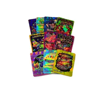 100/50pcs, holographic polyester Ziplock bag 3.5g, laser style, resealable, odorproof storage bag, Myra bag 3.5, upright, resealable zipper bag, storage bag, perfect for Valentine's Day, Christmas and other festivals, the perfect party supp  Organiser Pla