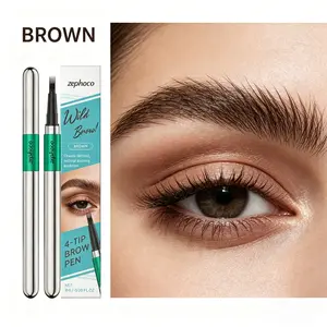 zephoco Three-Dimensional Natural Four-Pronged Eyebrow Pencil Is Light Brown And Can Hold Makeup For Daily Use Without Easily Smudding It Is Easy For Beginners To Handle