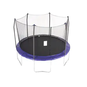 Skywalker Trampolines 12 Foot Round Outdoor Trampoline with Enclosure, Blue Skywalker Trampolines 12 Foot Round Outdoor Trampoline with Enclosure, Blue