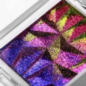 Multichrome Eyeshadow Color-Shifting  Gradient Trichrome Prismatic  Pigment Spectral Chromatic Shift Color-Morphing Chroma-Reactive  Light-Reactive Dimensional  Shimmer Shimmery Glow Luminous Radiant Sheen Light-Reflecting Glitter magical Makeup  Cosmetic