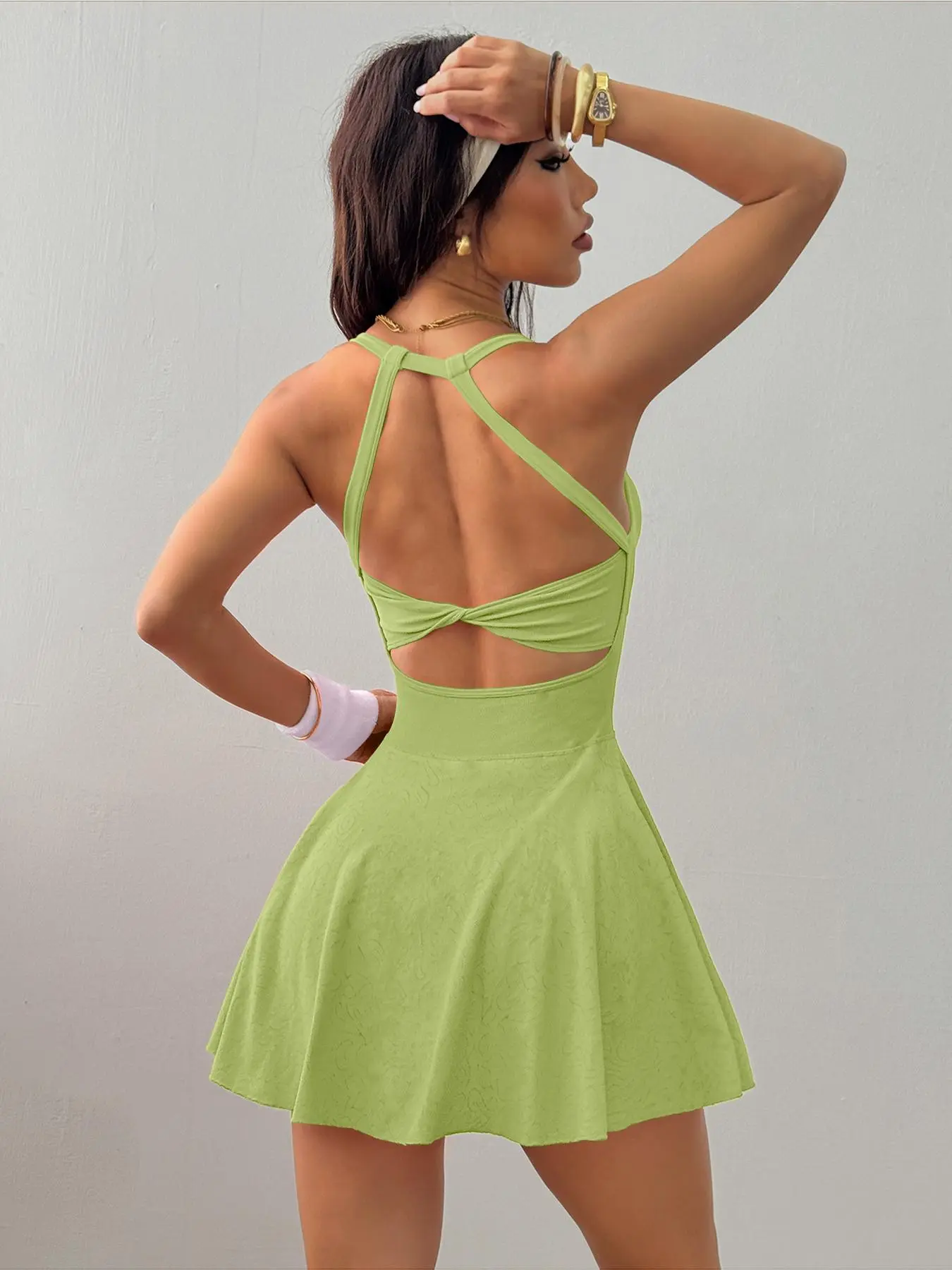 Women's Solid Color Sports Dress, High Stretch Casual Sporty Comfortable Breathable Anti-Exposure Backless Sleeveless Sports Dress with Built-In Pocket for Yoga Gym Workout, Ladies Sportswear for All Seasons - TikTok Shop Women's Solid Color Sports Dress, High Stretch Casual Sporty Comfortable Breathable Anti-Exposure Backless Sleeveless Sports Dress with Built-In Pocket for Yoga Gym Workout, Ladies Sportswear for All Seasons - TikTok Shop