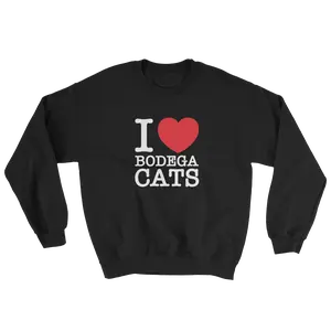 I Love Bodega Cats Crewneck (Black)