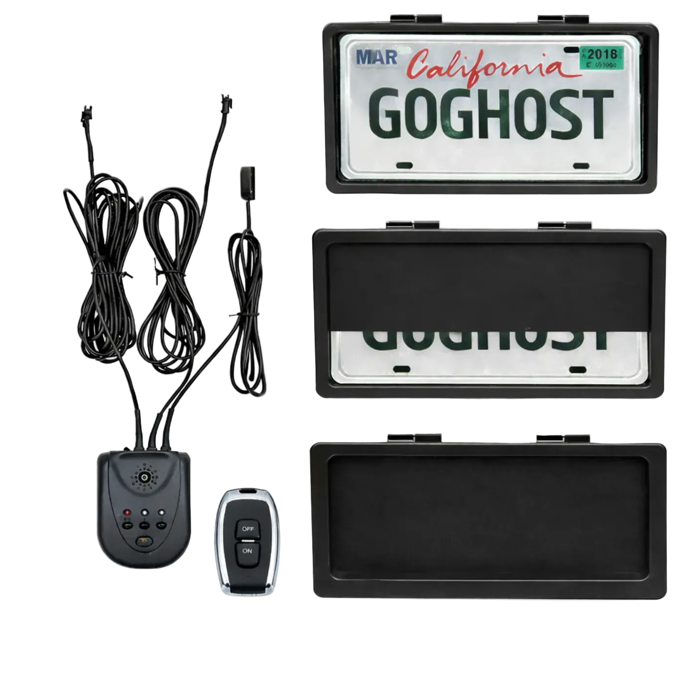 Ghost Curtain License Plate cover