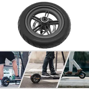 Black 8.5 Inch Scooter Rear Wheel Aluminum Rubber 165Lbs Load for Xiaomi M365/1S Scooter Adult Kid Replacement Wheel