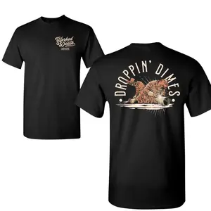 Droppin' Dimes T-Shirt, Welding Duo Graphic, 2 Sides, Soft Cotton Blend Shirt, Blue Collar Trades Gift for Men & Women