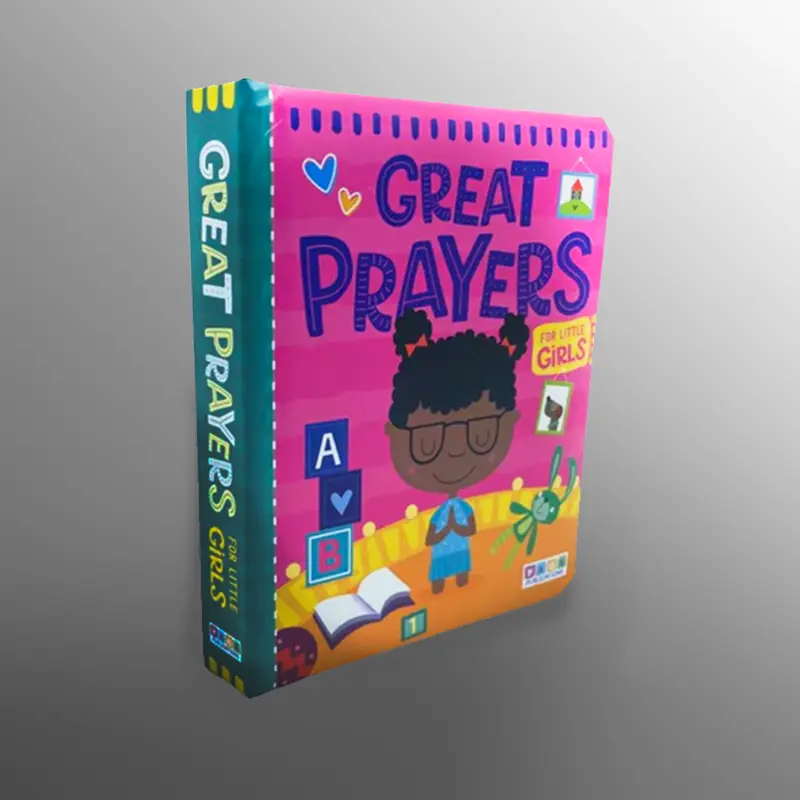 Great Prayers for Little Girls - Page Publications Board Book, English Toddler Activity Books, Safe Material, Simple Prayers & Stories, Straightforward Content, Screen-Free Illustrated Pages, Engage Young Readers