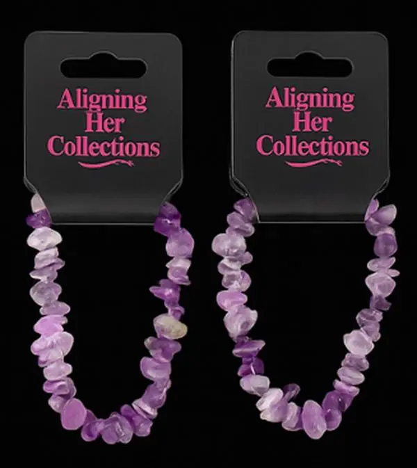 Handmade Amethyst Crystal Reiki Chip Bracelets