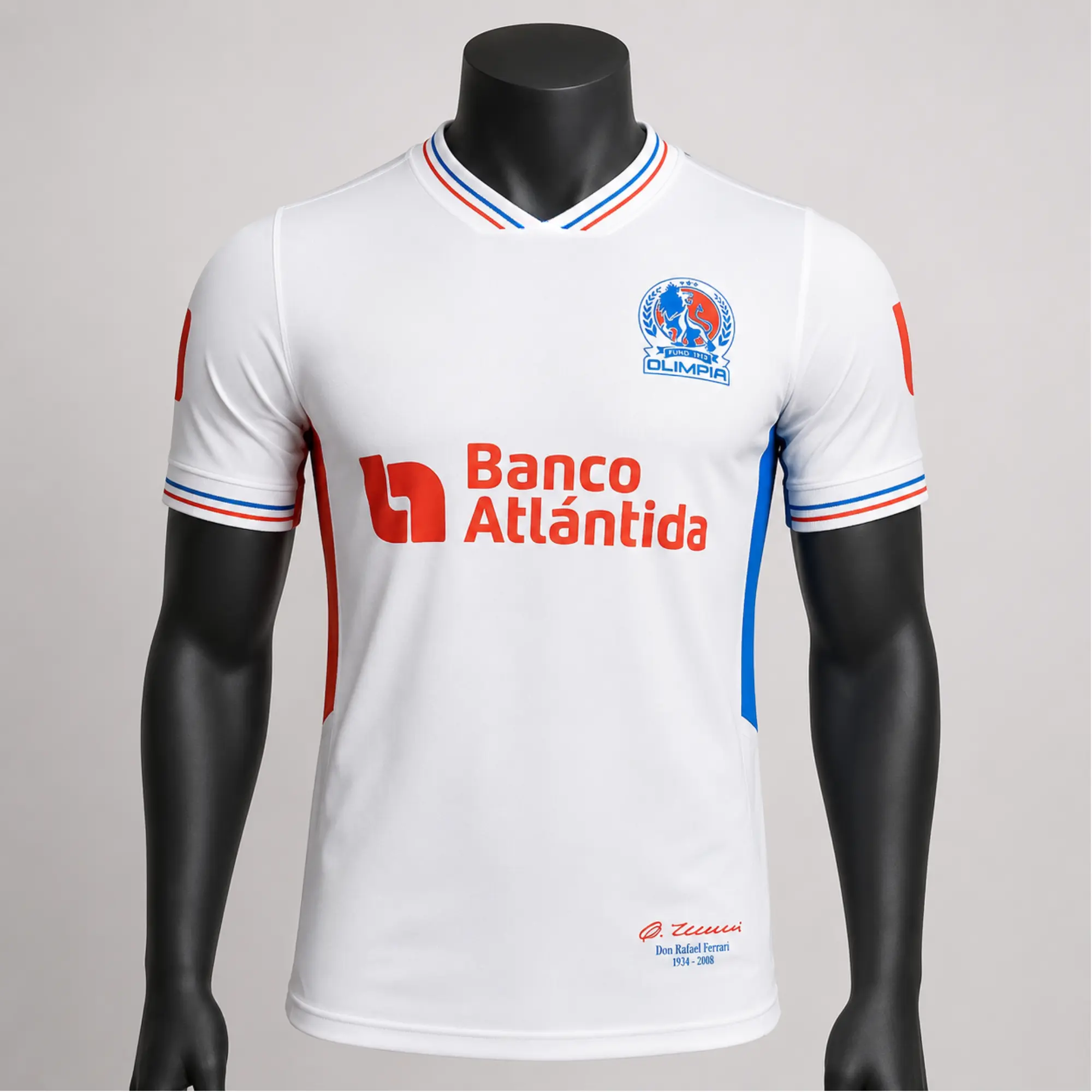 CD Olimpia 2023-24 Home Soccer Jersey - Full Print Logo