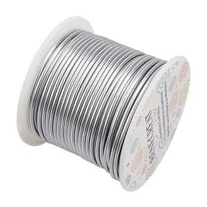 BENECREAT 12 17 18 Guage Aluminum Wire (12 Gauge 100FT) Silver Anodized Jewelry Craft Wire for Beading Floral Making, Jewelry Sculpting Model Making