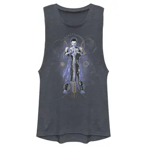 Juniors Womens Marvel Eternals Phastos Circles Festival Muscle Tee