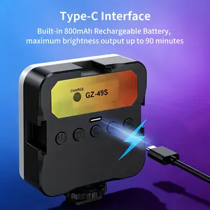 Ultra-Bright 800LM Pocket Video Light, CRI 95+ Pro Selfie Light for Phone & DSLR, 3000K-7000K Portable LED for Vlogging, TikTok, YouTube & Photography