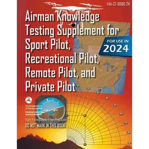 Airman Knowledge Testing Supplement for Sport Pilot, Recreational Pilot, Remote (Drone) Pilot, and Private Pilot FAA-CT-8080-2H: Flight Training Study & Test Prep Guide (Color Print) Paperback – November 30, 2021