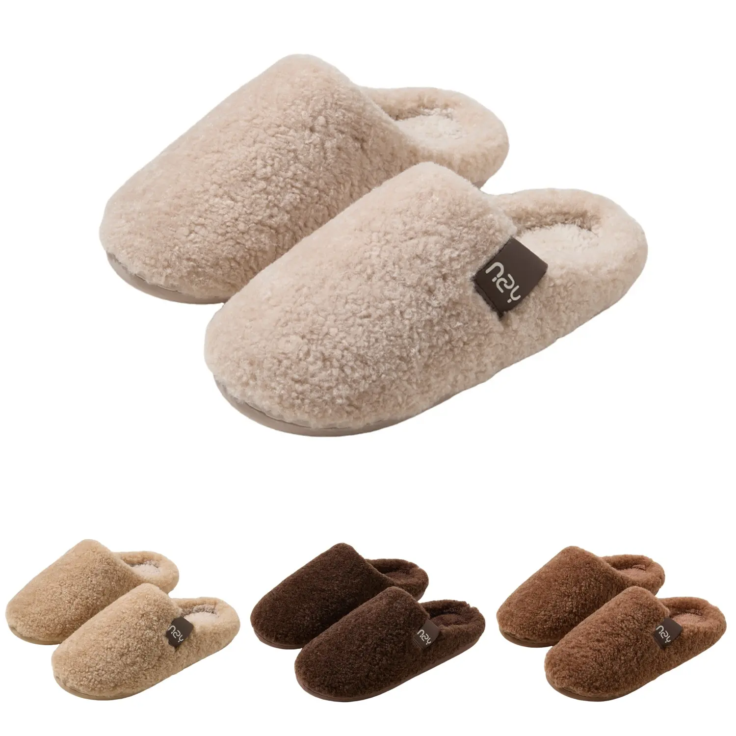 Unisex Winter Slippers - Slip-Resistant Couple Design, Plush Lining, Suitable for Indoor Home Use, New Style for 2026, Warm And Comfortable Winter Shoes for Women