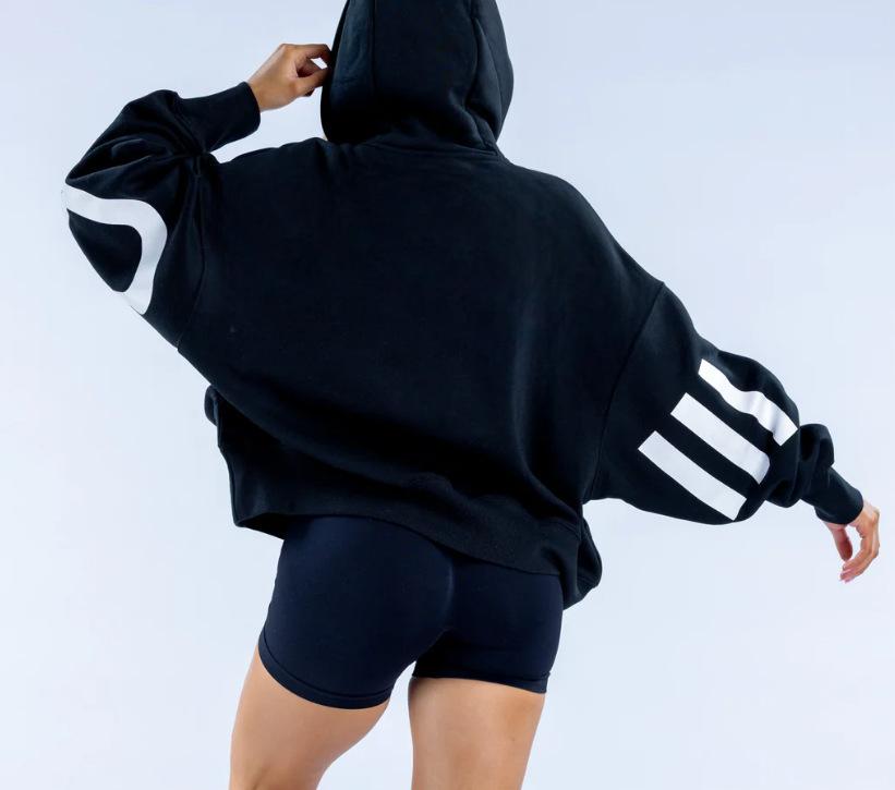 Women's Hip Hop Oversized Hoodie & Wide Leg Sweatpants Set – Loose Fit Casual Yoga Sportswear 2 Piece