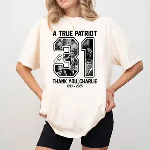 A True Patriot Charlie Kirk Shirt, Thank you Chalie Voice of a Generation T-shirt, Sweatshirt, Gift For Him, Gift For Her