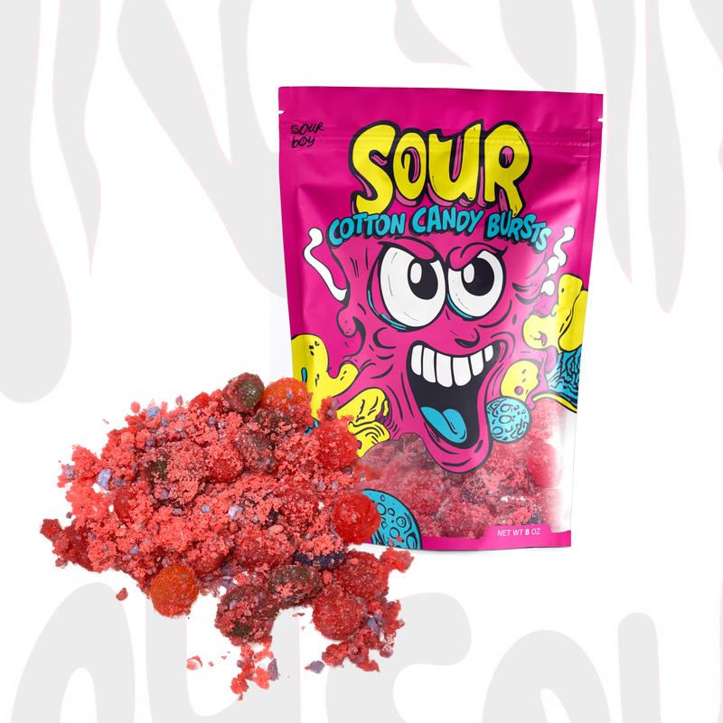 Sourboy Cotton Candy Sour Gushers 8 oz