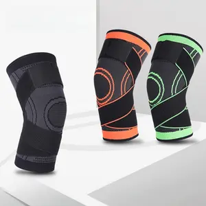 Breathable compression sports knee brace with wrap band for men and women—ideal for cycling, basketball, fitness, and running