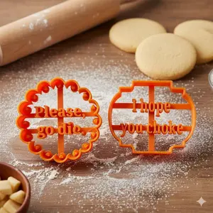 Cookie Mold Set Non-Stick Dough Press Holiday Greetings Cutters Gingerbread Stamps Stackable Storage Baking Tools for Family Parties Kids Beginners Festive Baking DIY Decorations