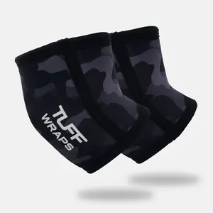 TUFF Elbow Sleeves 5mm Black Camo (pair)