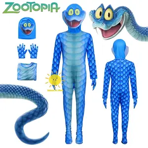 Beast Kingdom Gary De'Snake Cosplay Zootopia Cosplay Costumes Bodysuit Mask Gloves Gary Suit Halloween Carnival Cos Unisex Gifts