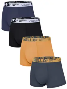 Men's Bamboo Fiber Boxer Shorts Set, Loose-Fit Casual Underwear S-4xl, Soft Comfortable Fabric, Perfect Gift for All Seasons