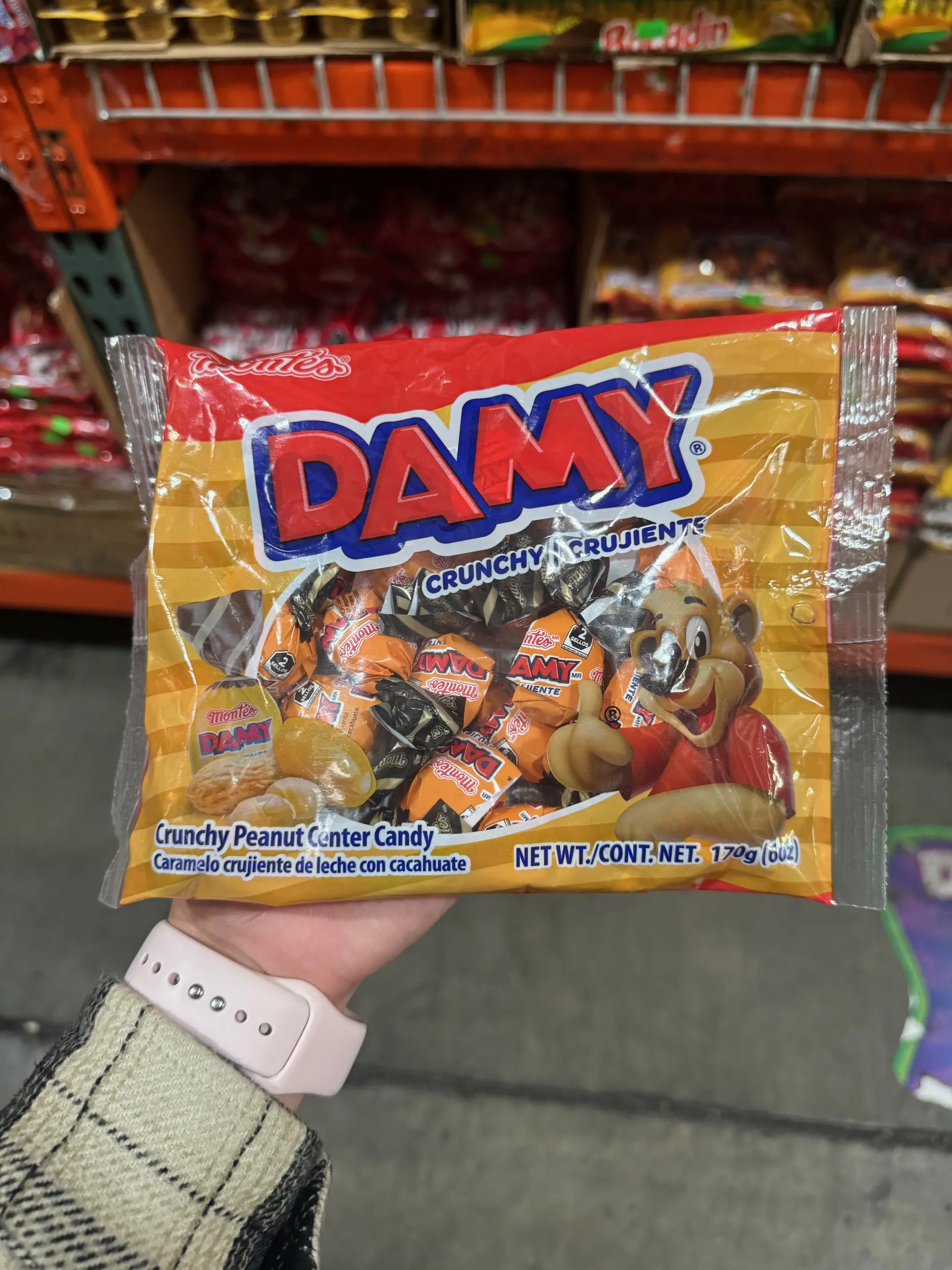 Montes Candy Variety Bundle, 6-6.5 oz bags (Pack of 6) includes 3-Bags Damy Peanut Crunch Candy + 3-Bags Tomy Butterscotch Candy