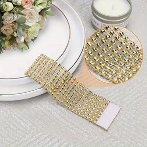 10pcs, Shiny Rhinestone Napkin Rings for Elegant Dining, Weddings, Anniversaries, Birthdays, and Valentine's Day Gifts