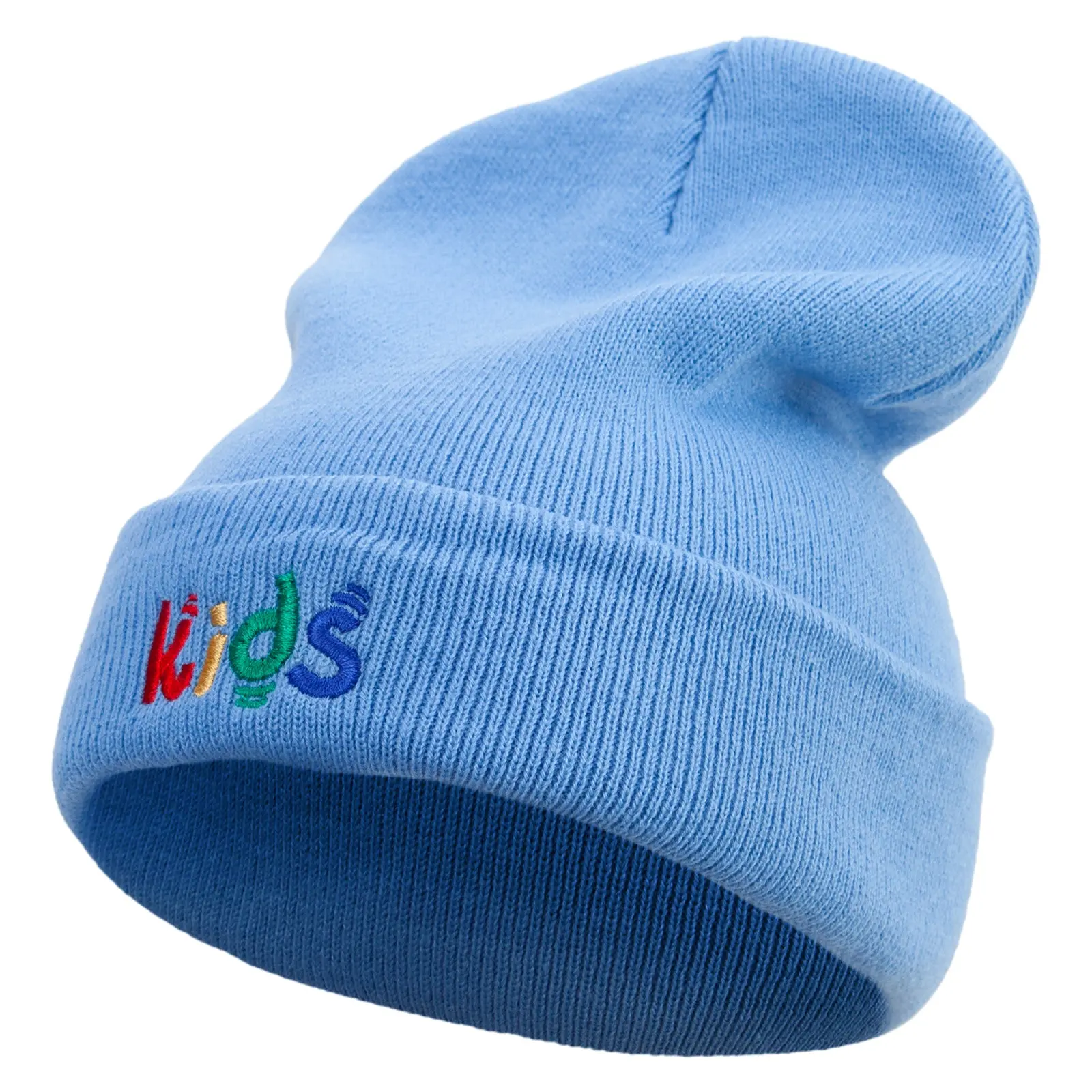 Playful Kids Logo Embroidered 12 Inch Long Knitted Beanie