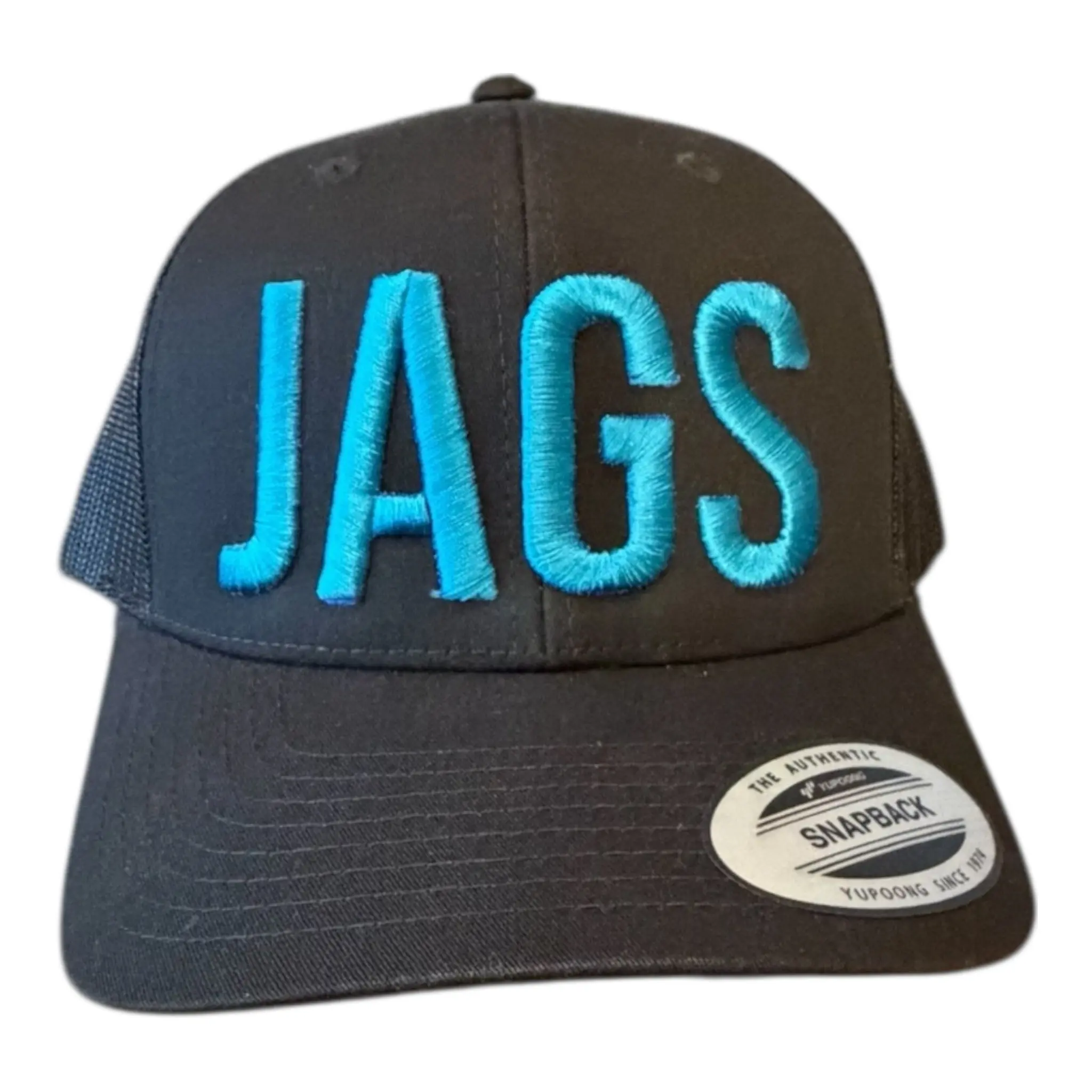 PLYMOUTH SOUTH JAGS BLACK MESH TRUCKER CAP