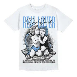 DopeSkill Graphic Tees Black University Blue 5s Streetwear Unisex Cool T-Shirt Sneaker Colour Matching Real Lover Graphic