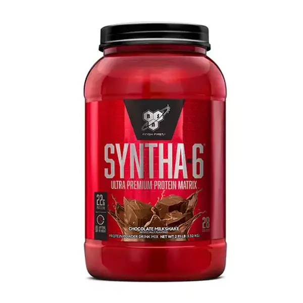 BSN Syntha-6 Ultra Premium Protein Powder 2.91lb - 22g Protein per Serving, Best-Tasting Milkshake-Like Experience, 10 Decadent Flavors - Healthcare