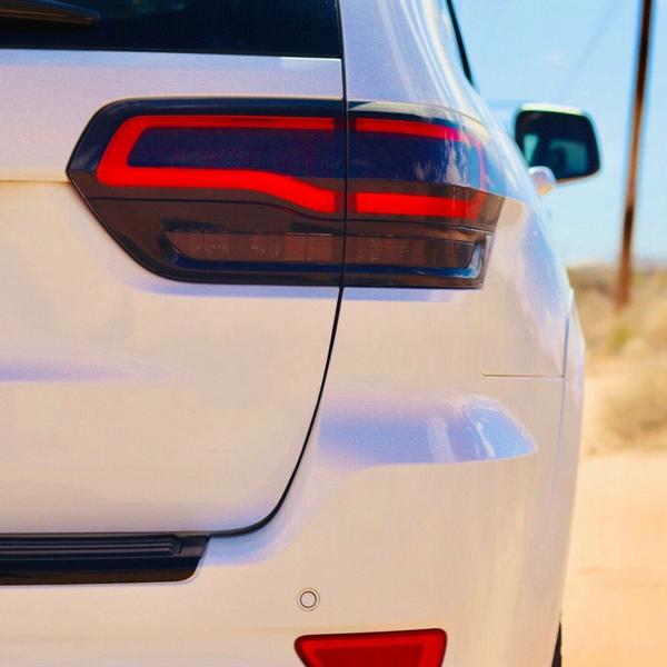 For Jeep Grand Cherokee 2014-2021 Gloss Black Tail Light Lamp Cover Trim Bezel