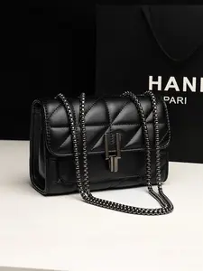 Women's Fashion Chain Strap Quilted Crossbody Bag, 2024 New Style Casual Versatile Shoulder Bag for Daily Used, Trendy All-match Commuter Bag, Elegant Stylish Purse, Fashionable Bags, Fashion Purses