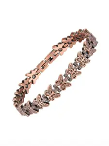 Women's Magnetic Bracelet Adjustable Cuff Design, Pure Copper Material, Ideal Gift for Family Friends Anniversary Birthday Present