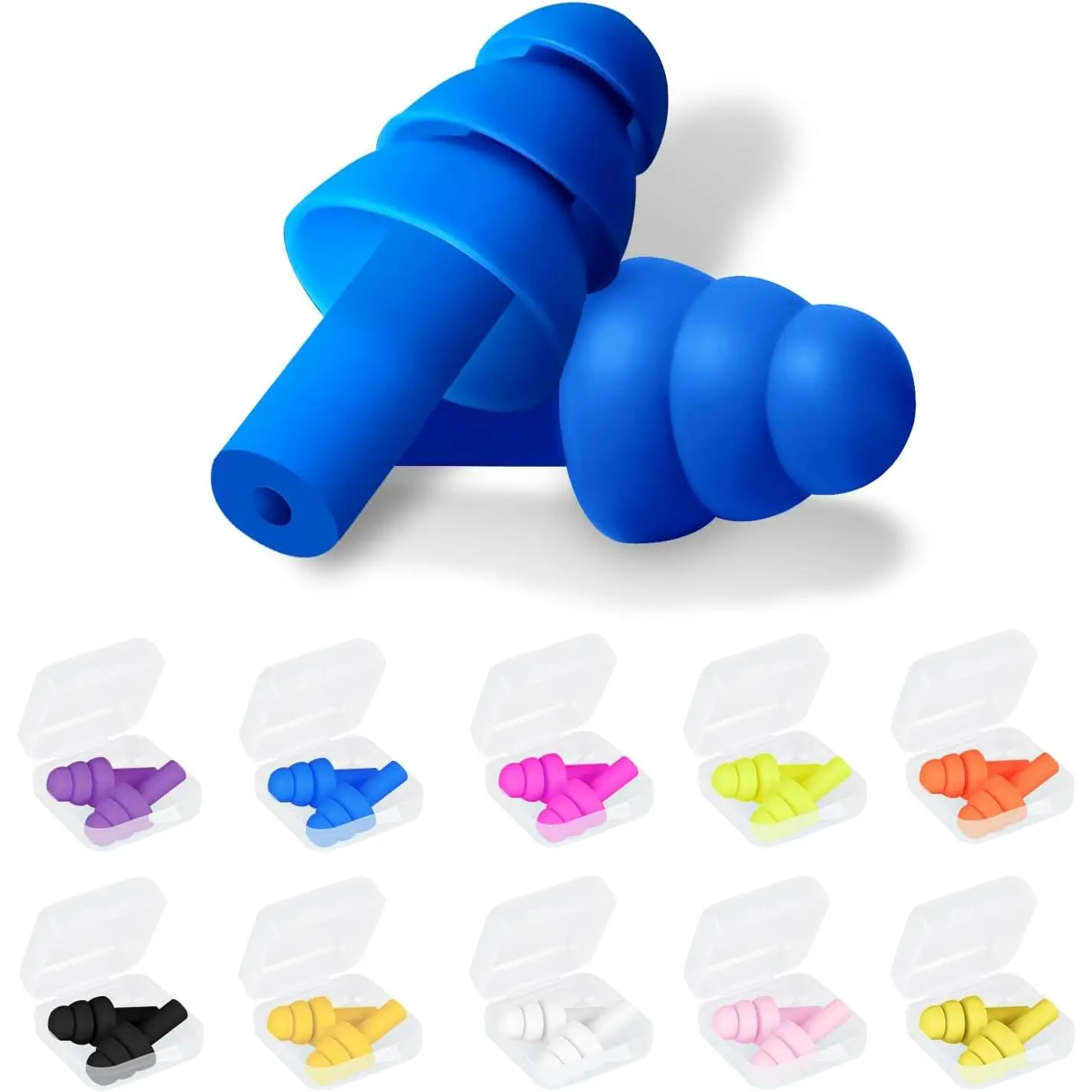 Ear Plugs for Sleeping Noise Cancelling,   Sound Blocking Earplugs,  Noise Reduction Ear Plugs for , Swimming, Concerts,  (50 Pair)