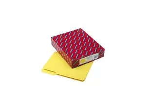 Smead 10271 Interior File Folders, 1/3 Cut Top Tab, Letter, Yellow, 100/Box