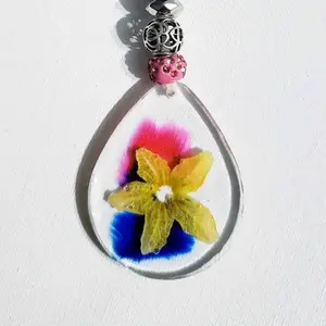 Cucumber Tendrils Keychains - Custom Made woman key beaded