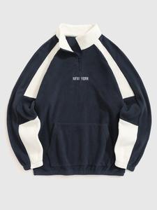 men's colorblock raglan sleeve zip up sweatshirt, casual regular fit letter embroidery pocket stand collar pullover for fall & winter, boyfriend gifts, men's clothes for daily wear, fall sweatshirts, vintage clothing, long sleeve tops, clothes